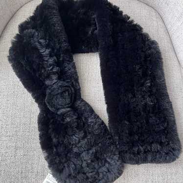 Rabbit fur scarf