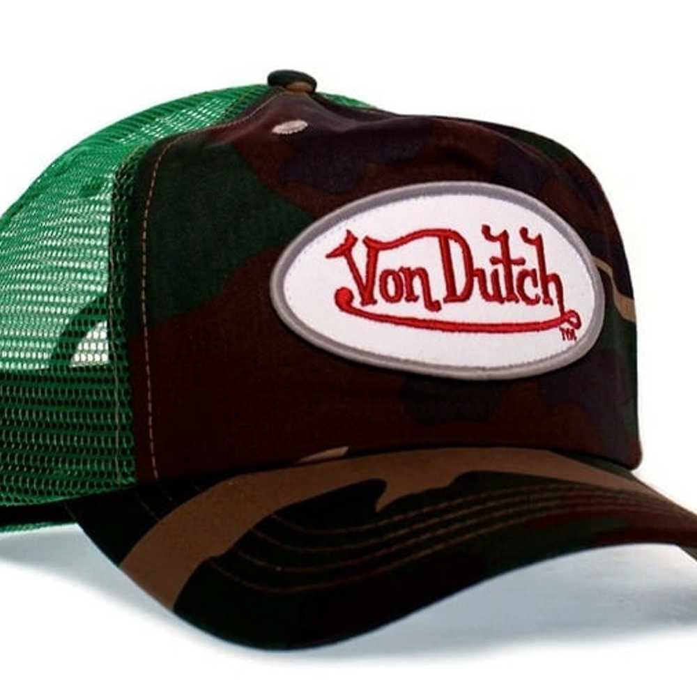 Authentic Vintage Von Dutch Originals Green Camo … - image 1