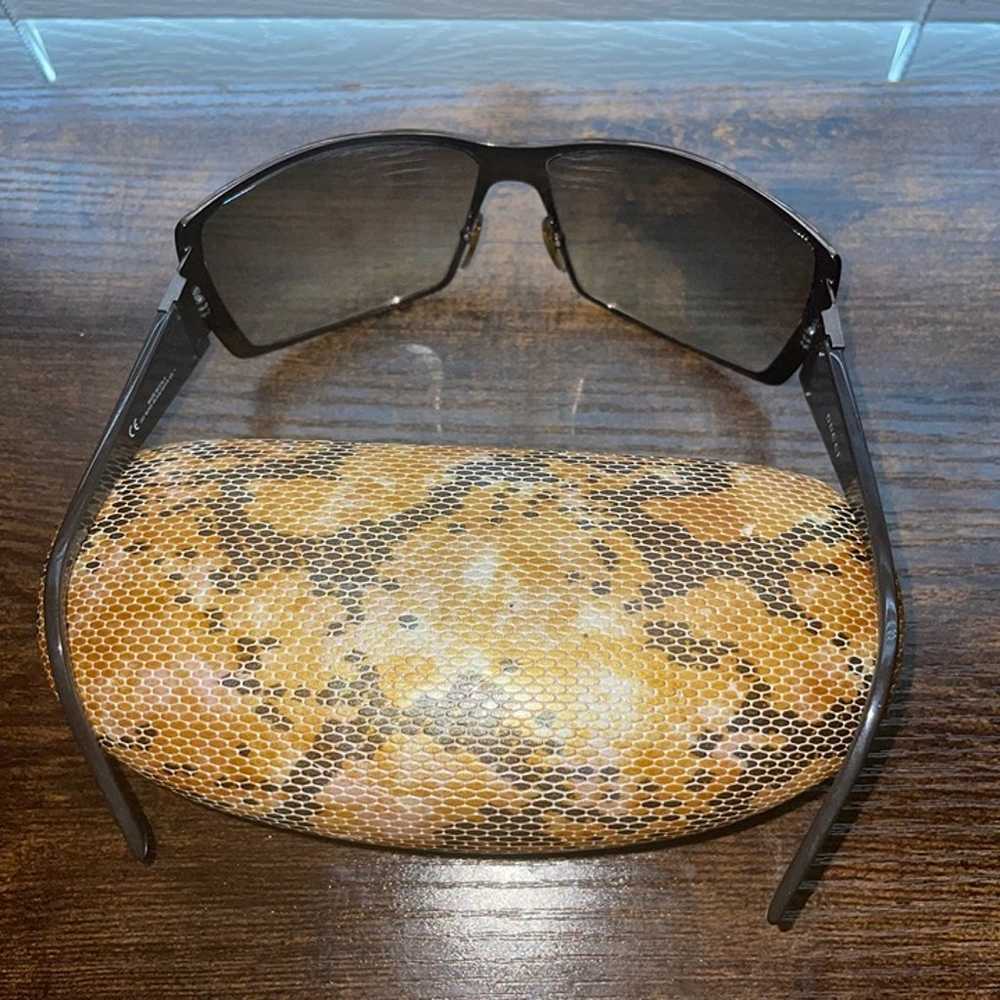 GUCCI VINTAGE BROWN METAL SUNGLASSES GG1821/S - image 2