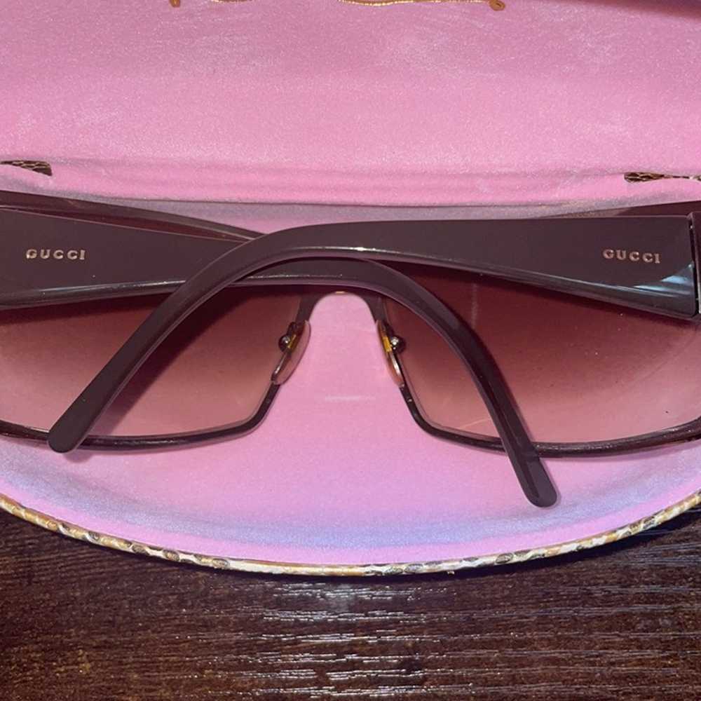 GUCCI VINTAGE BROWN METAL SUNGLASSES GG1821/S - image 7