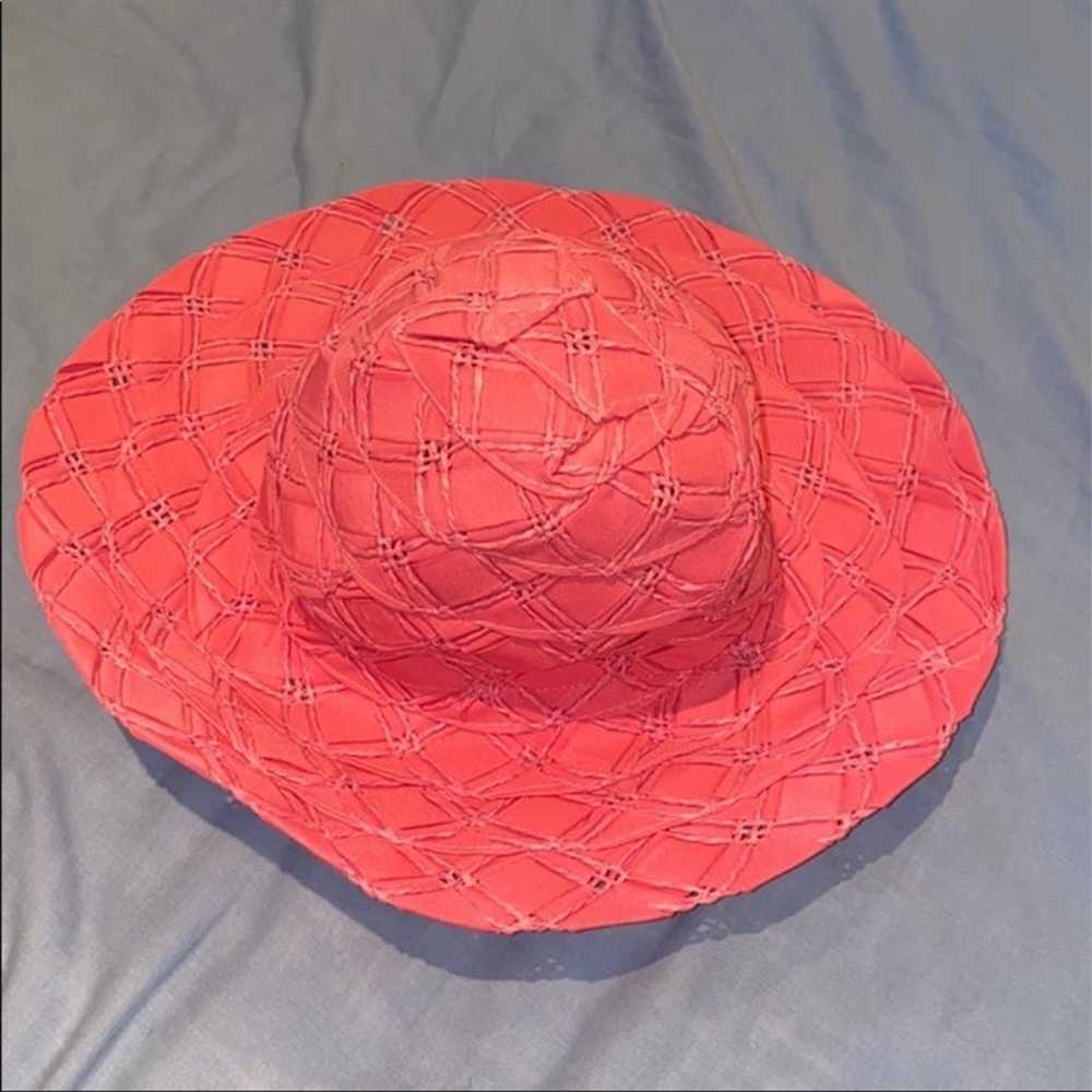 Pink Vintage Sun Hat - image 2