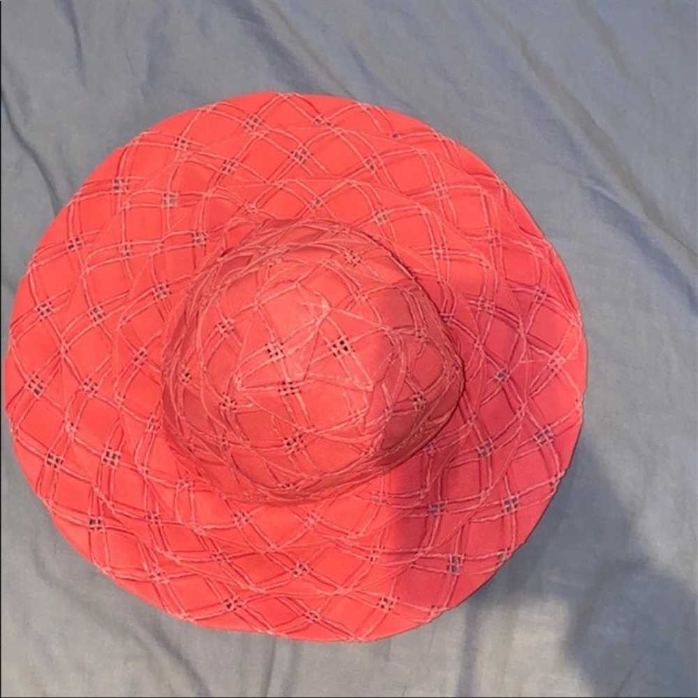 Pink Vintage Sun Hat - image 3