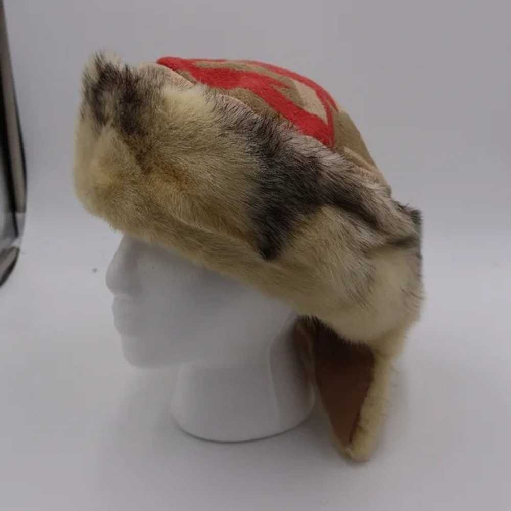 Vintage  Fur Hat with Tails - image 4