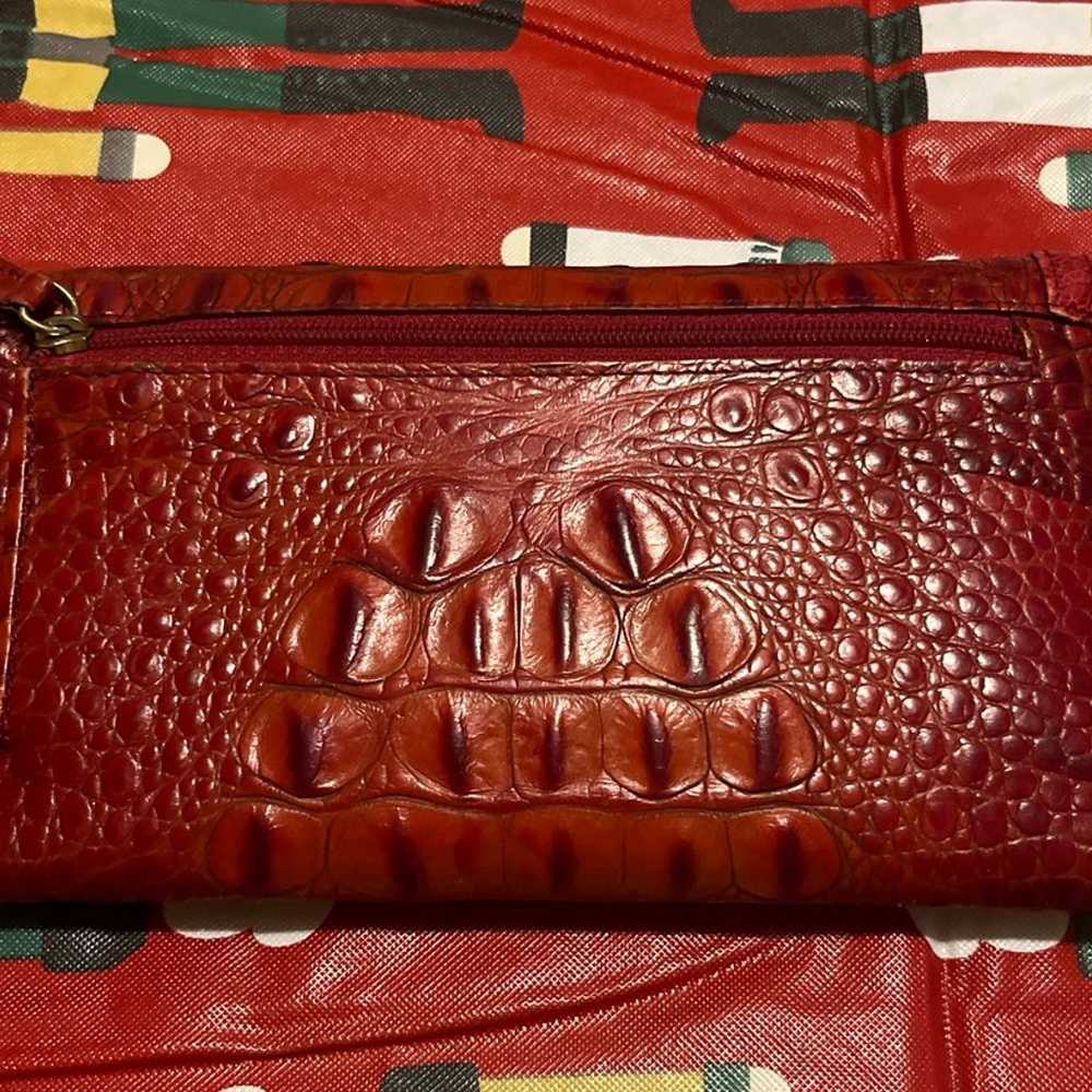 BRAHIM NWOT Red Melbourne checkbook wallet (Vinta… - image 7