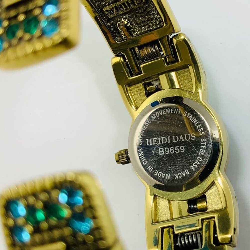 Vintage Heidi Daus Hinged Bangle Watch - image 5