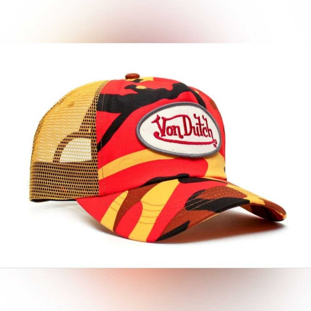 Von Dutch Tangerine Camo Vintage (2005) Truckers … - image 1