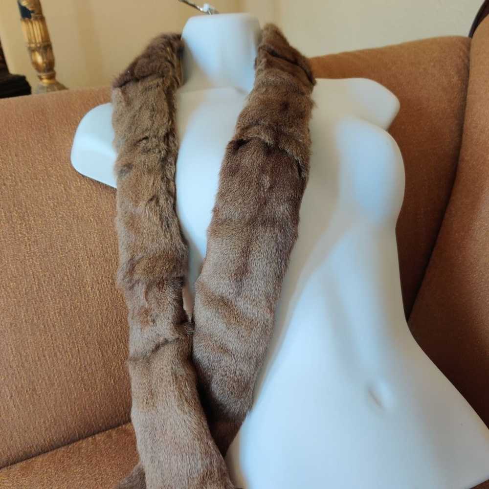 Authentic Vintage Mink Fur Collar - image 10