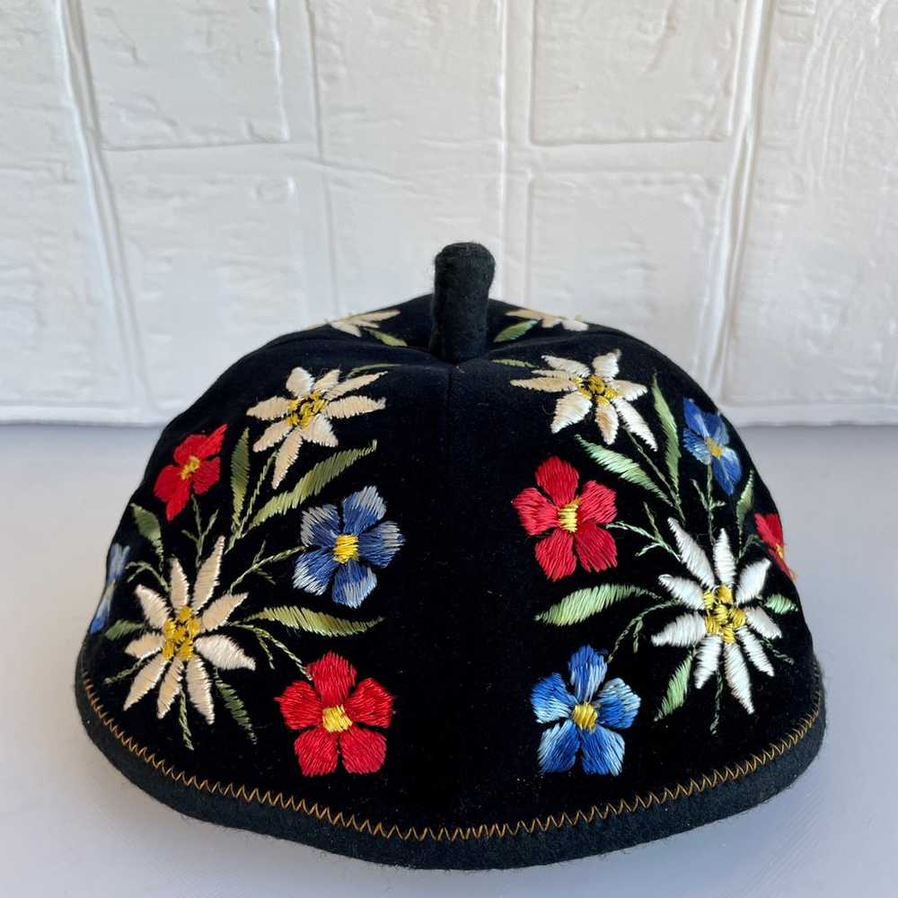 VTG Norwegian/Swiss Folk Costume Hat - image 1