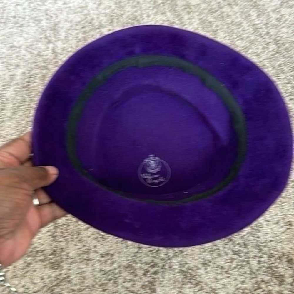 Velour Regale Vintage Purple Hat O/S - image 6