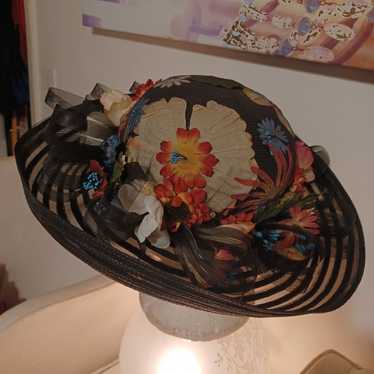 Vintage Don Anderson Hat With Flowers