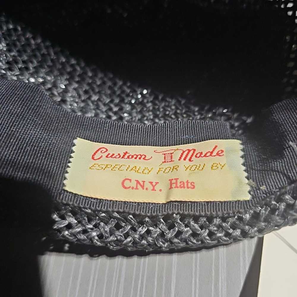 Vintage Carlos New York Women's Black Woven Hat S… - image 9