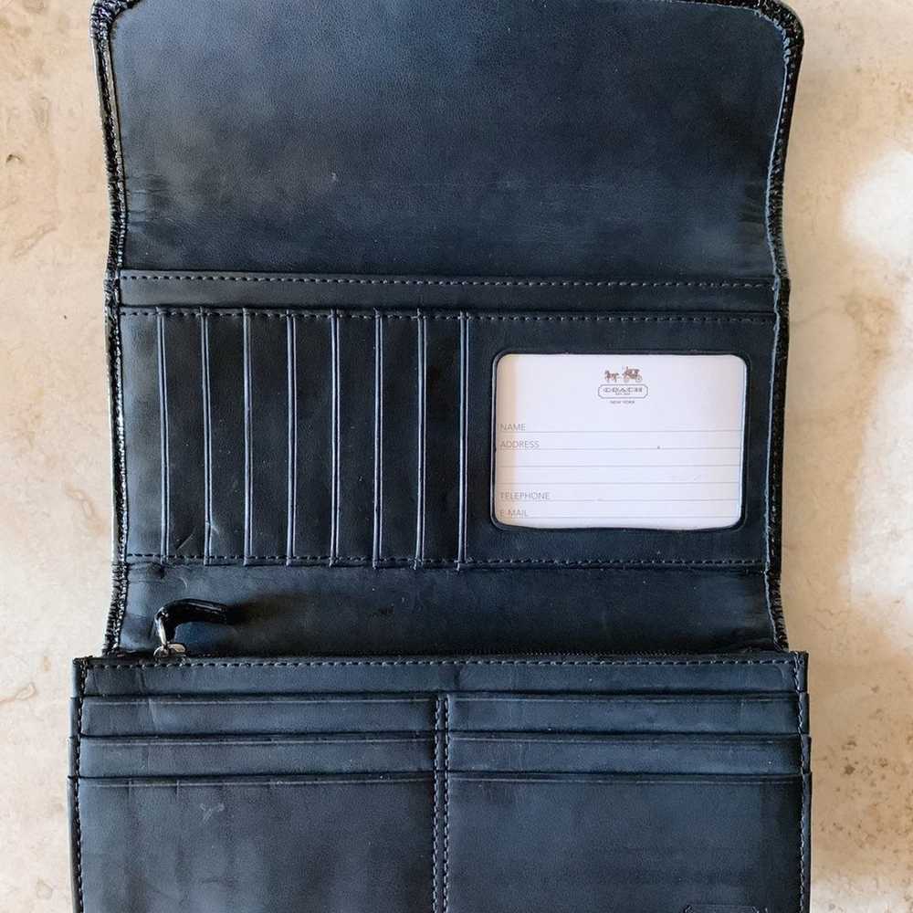 COACH Leather Black Wallet - image 3