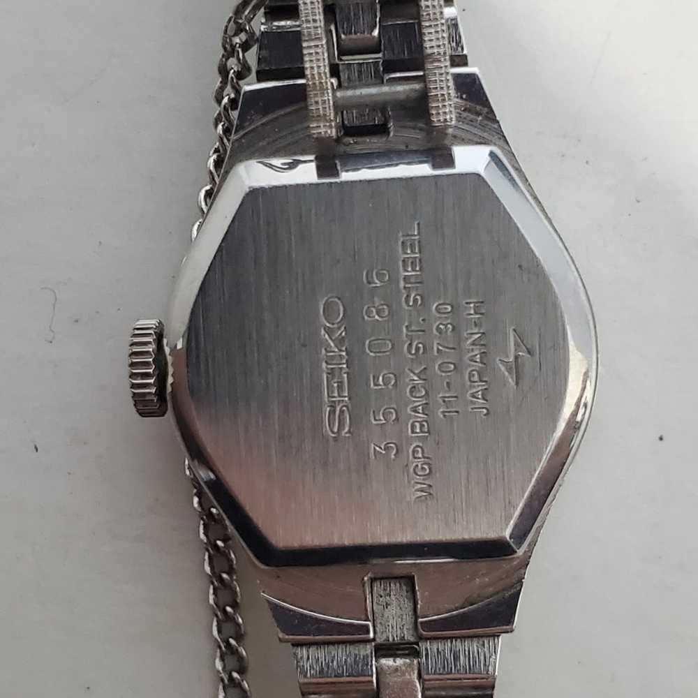 Vintage Seiko MECHANICAL HANDWIND Watch 11-0730 s… - image 7