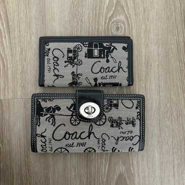 Vintage coach wallet and checkbook wallet