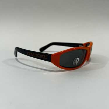 NWT Diesel Sunglasses Orange Sister No Wrap Oval - image 1