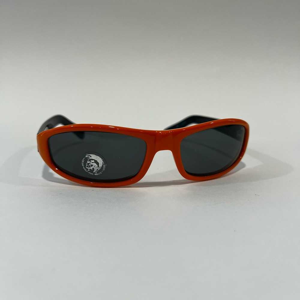 NWT Diesel Sunglasses Orange Sister No Wrap Oval - image 3