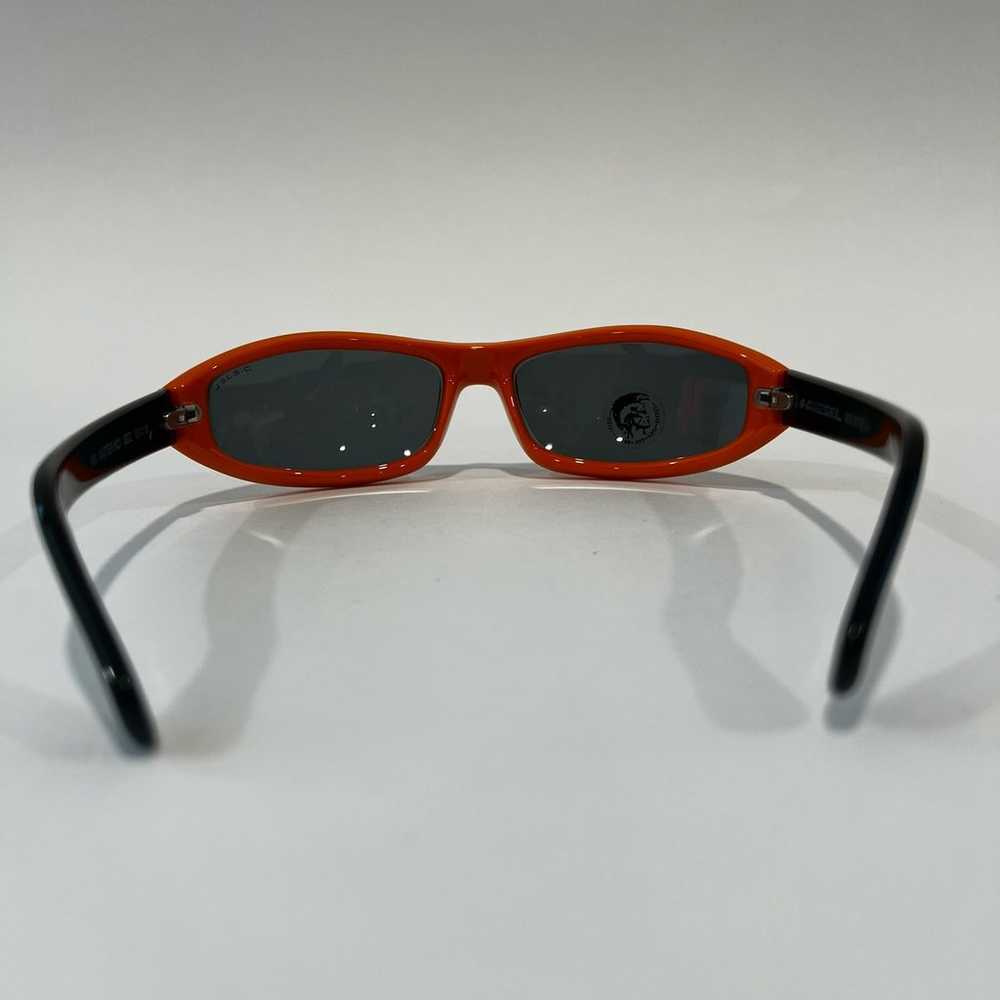 NWT Diesel Sunglasses Orange Sister No Wrap Oval - image 6