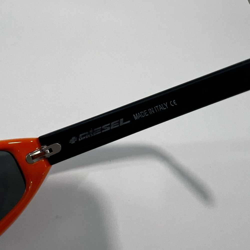 NWT Diesel Sunglasses Orange Sister No Wrap Oval - image 8