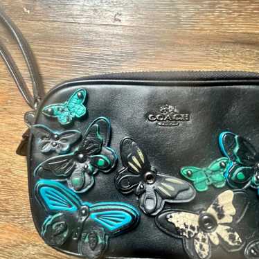 Coach top applique callie butterfly crossbody