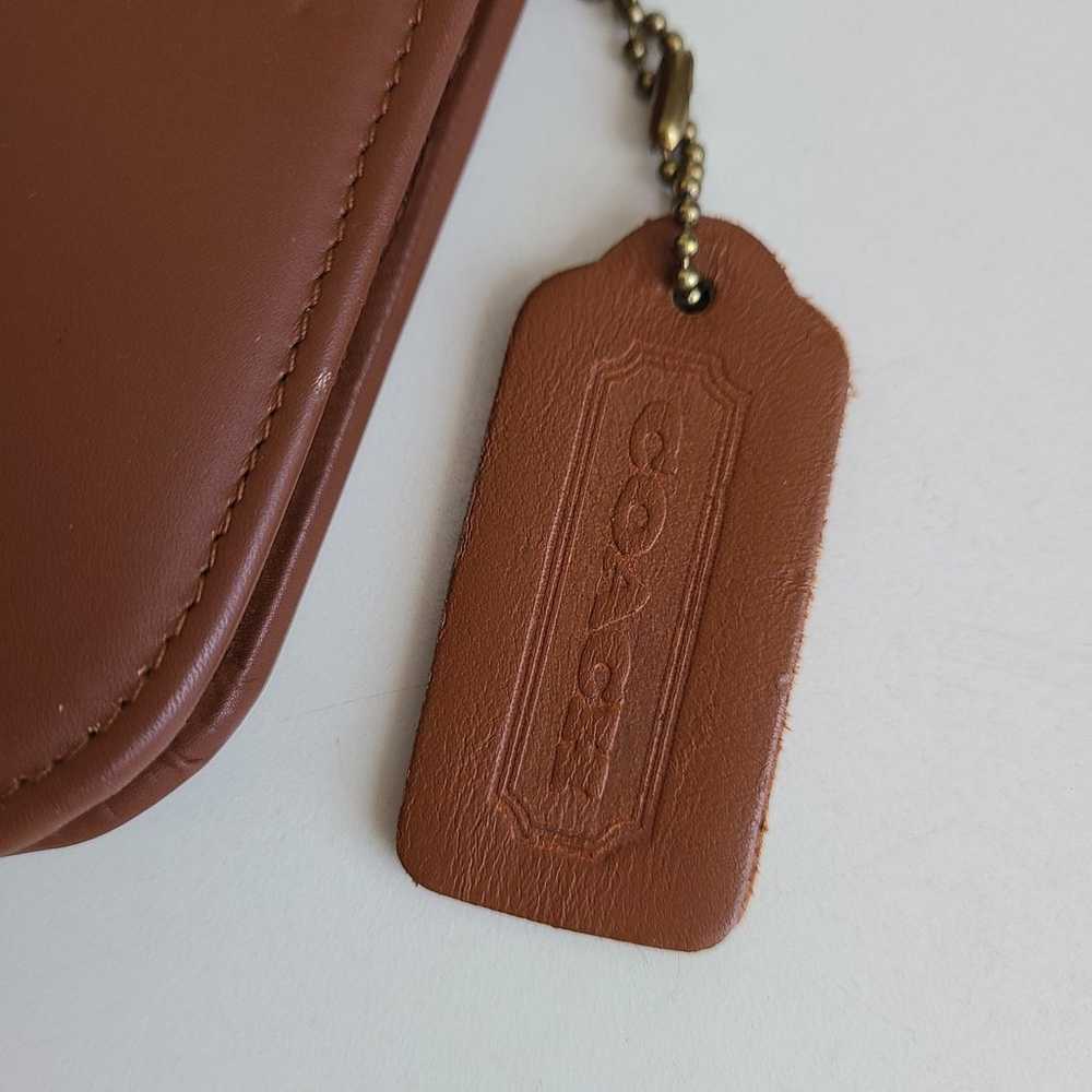 Coach Vintage Zip Around Brown Leather Wallet - image 3