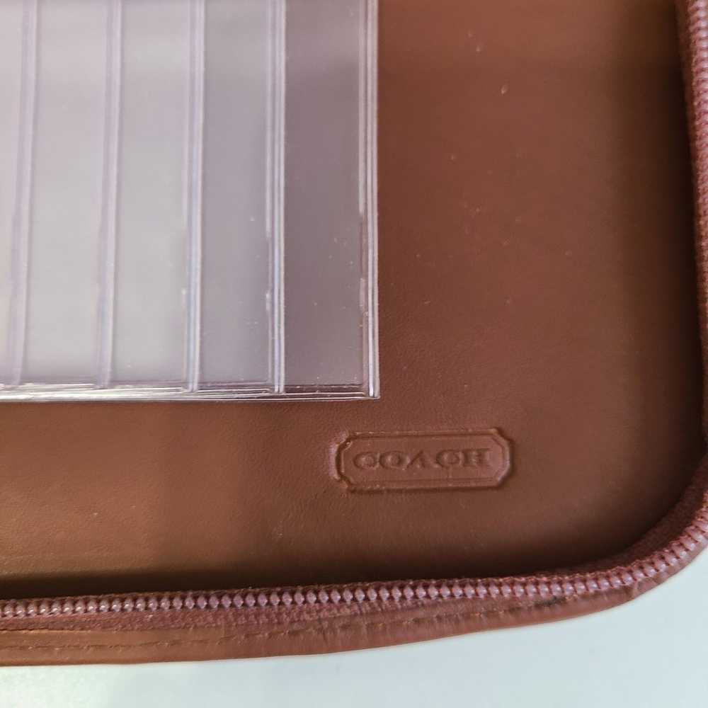 Coach Vintage Zip Around Brown Leather Wallet - image 7