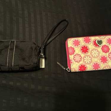 Authentic Coach Wallet & Wristlet Cosmetic Pouch … - image 1