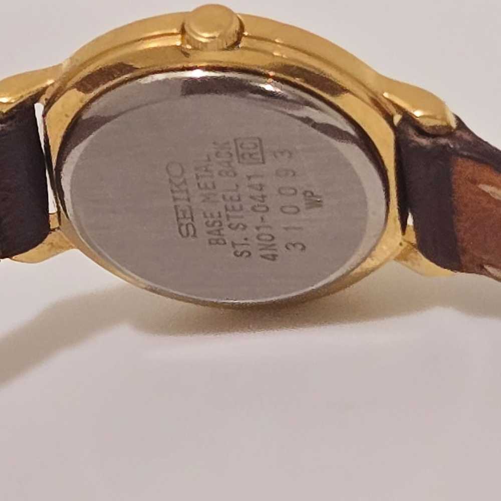 Vintage Seiko Ladies' Gold Tone Watch 4N01-0441. … - image 5