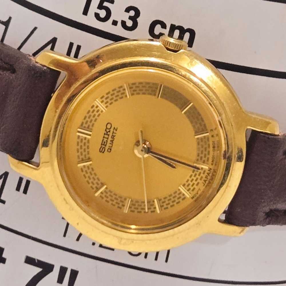 Vintage Seiko Ladies' Gold Tone Watch 4N01-0441. … - image 7