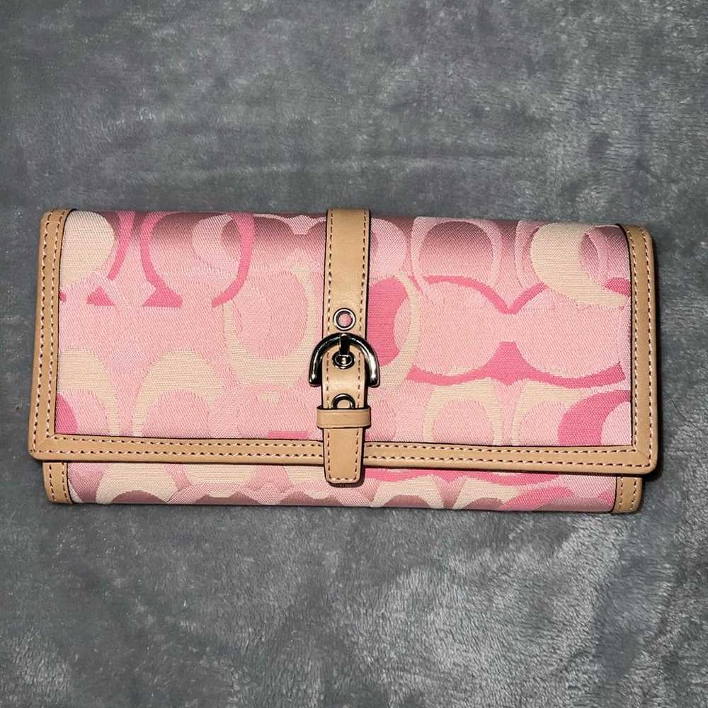 Coach signature wallet Y2K pink rare - image 1