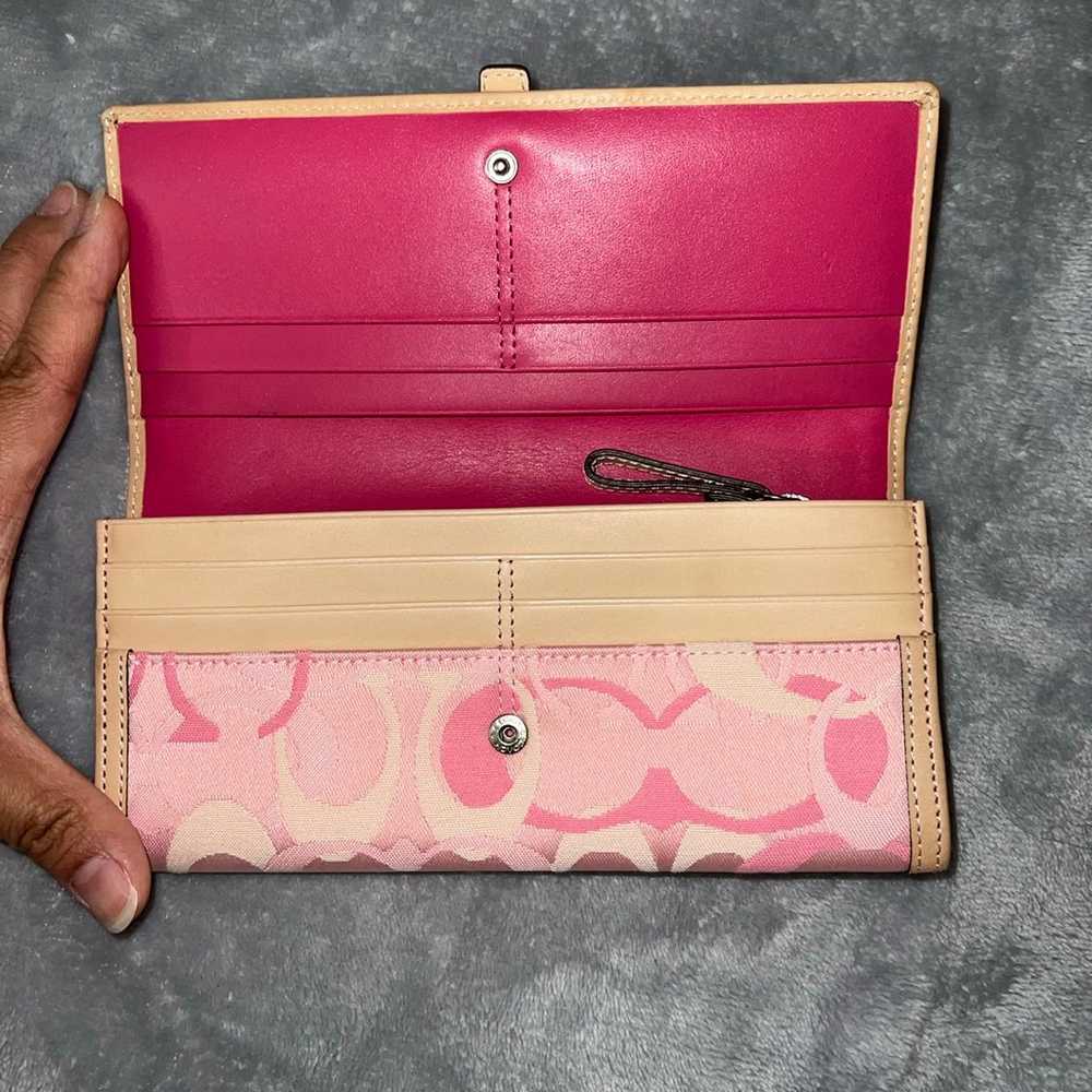 Coach signature wallet Y2K pink rare - image 2