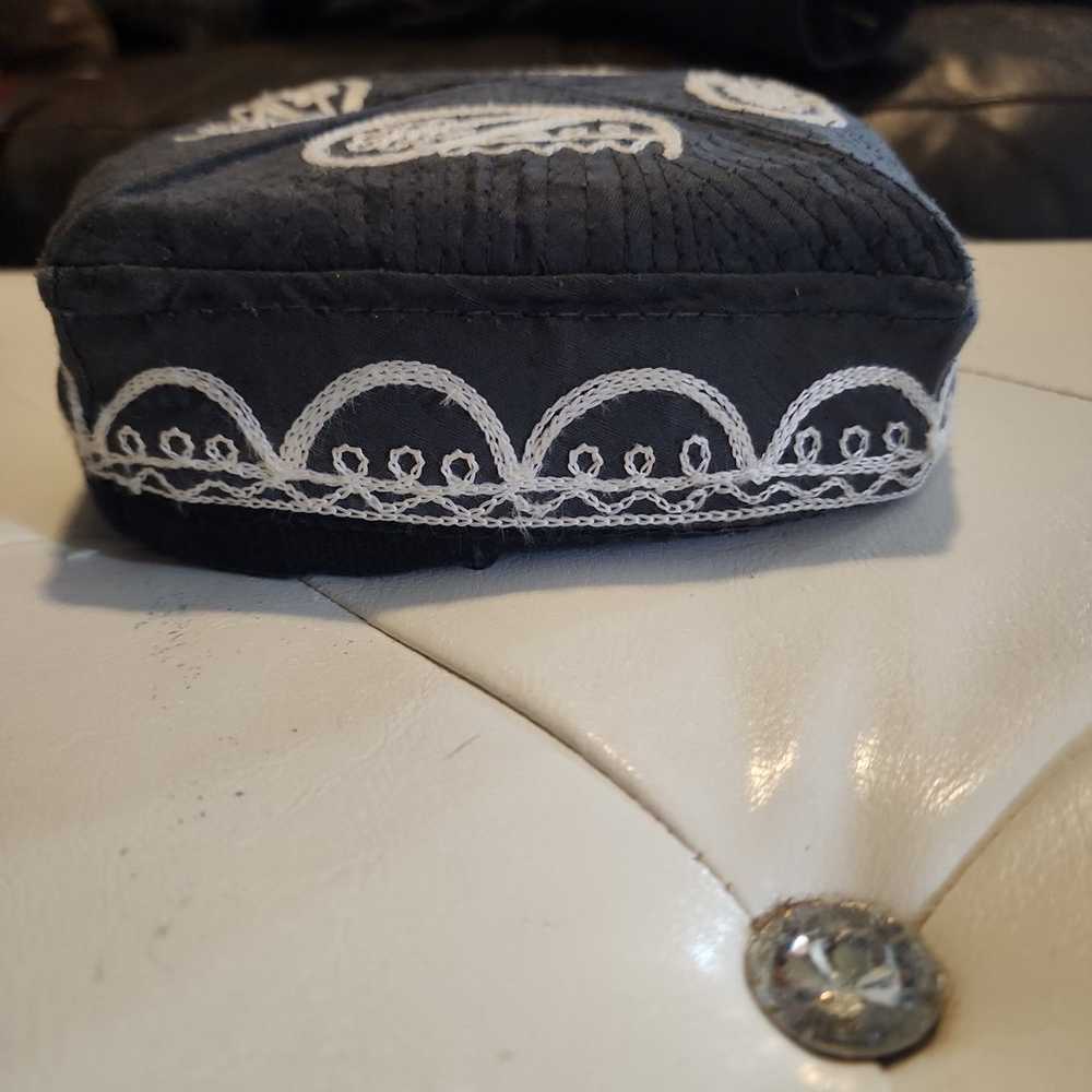 Vintage embroidered tubeteika. Skull cap. - image 2