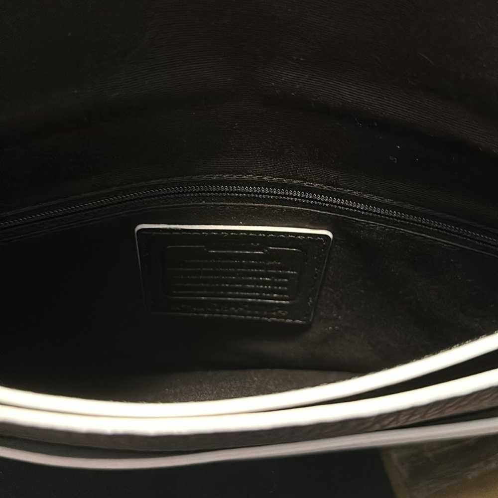 coach pebbled, leather envelope, clutch, like new… - image 4