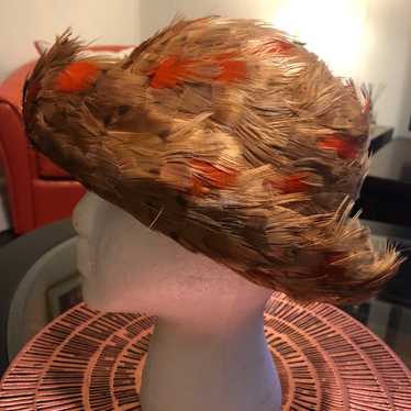 Vintage Feather Hat - image 1