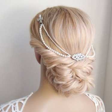 Vintage Ivory Boho Bridal Headpiece - image 1