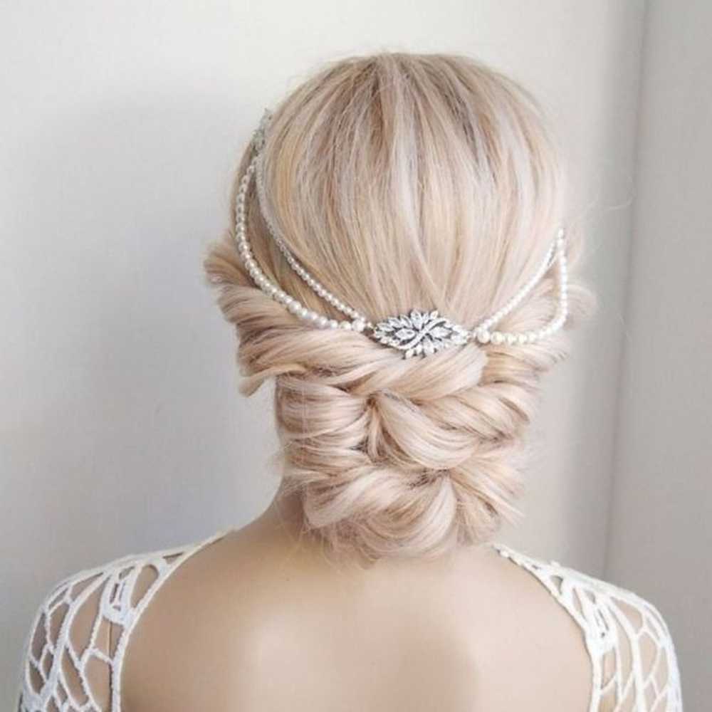 Vintage Ivory Boho Bridal Headpiece - image 2