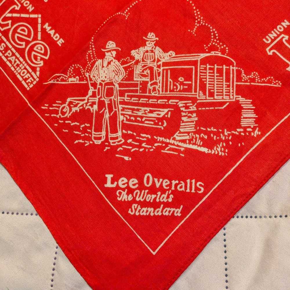 Bandana Red  Vintage 50s "Lee" Union Made.  Dunga… - image 4