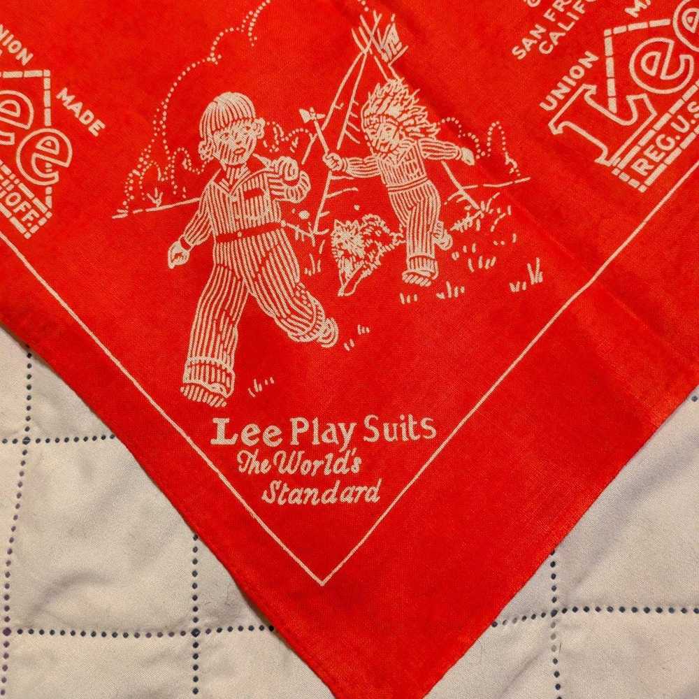 Bandana Red  Vintage 50s "Lee" Union Made.  Dunga… - image 6