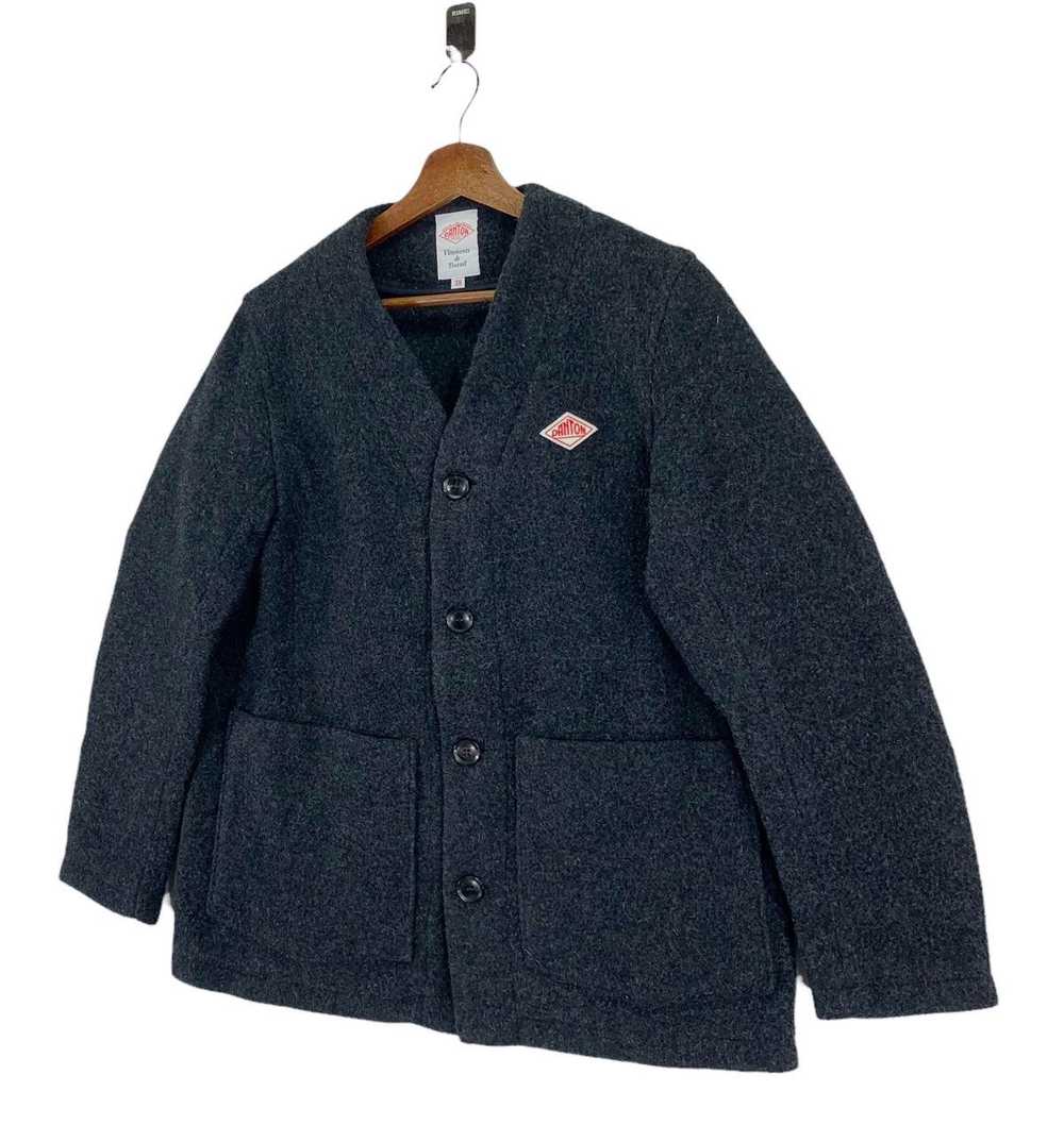 Danton VINTAGE DANTON WORKWEAR WOOL BUTTON JACKET - image 2