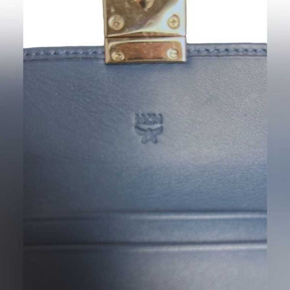 NWOT Auth MCM Veritas Trifold Small Monogram Logo… - image 9