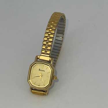 AUTHENTIC Bulova golden watch QUARTZ & STAINLESS S