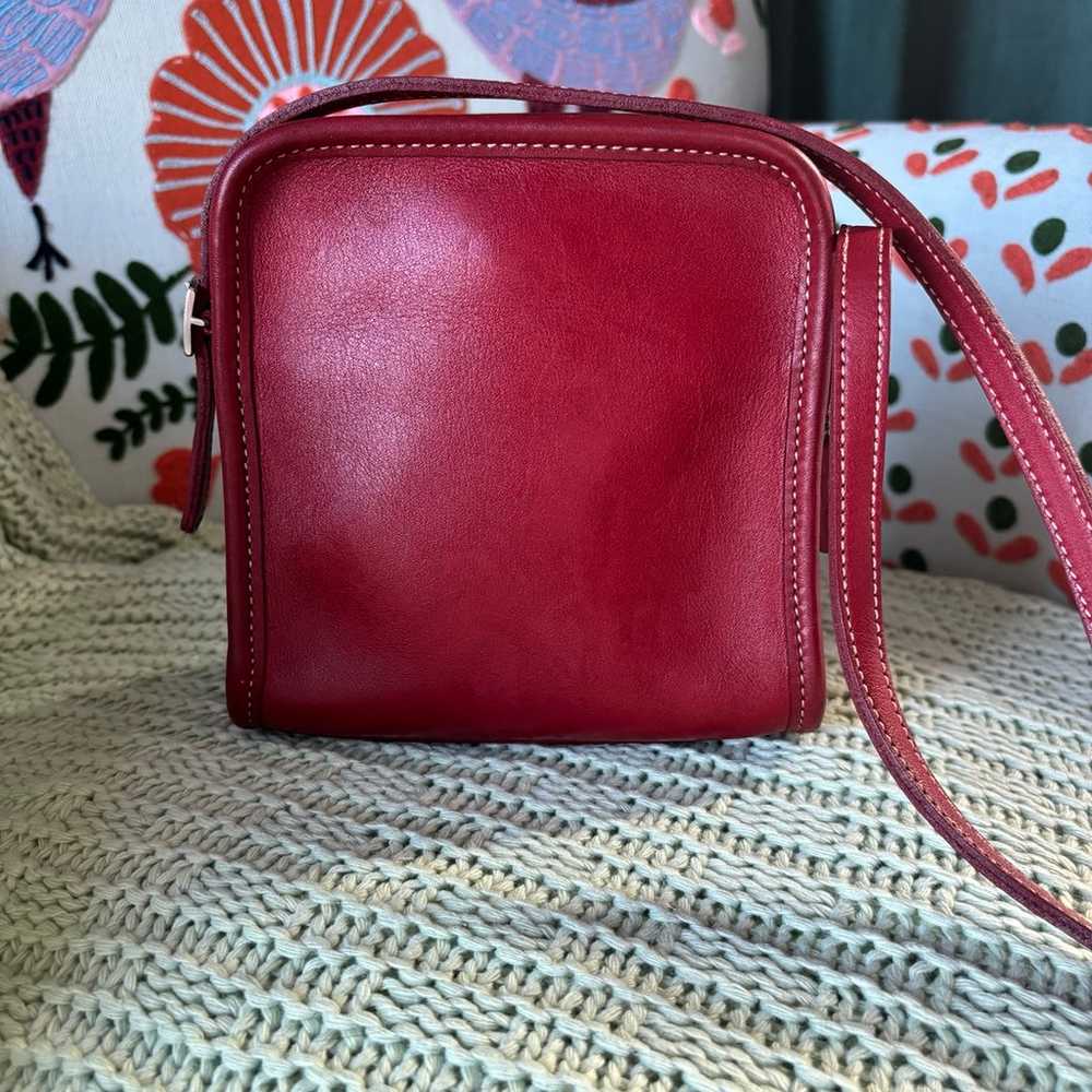 Vintage Coach Bellini Zip 9139 In Apple Red - image 3