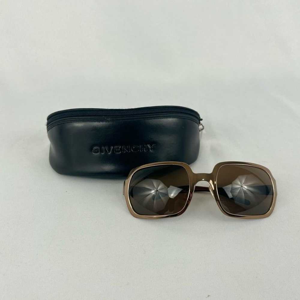 Givenchy Black and Gold Square Sunglasses - image 2