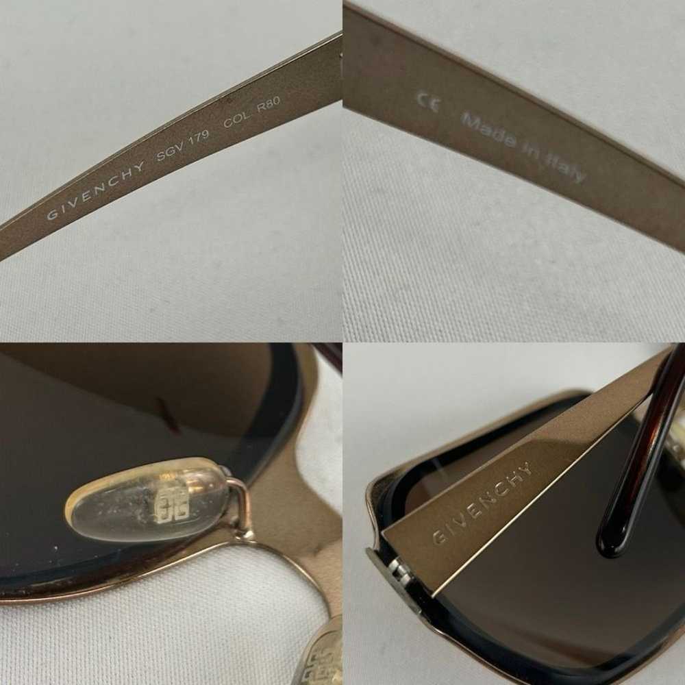 Givenchy Black and Gold Square Sunglasses - image 6