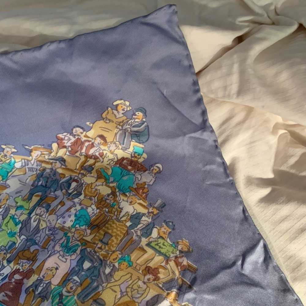 Vintage Hermès cirque molier silk scarf - image 8