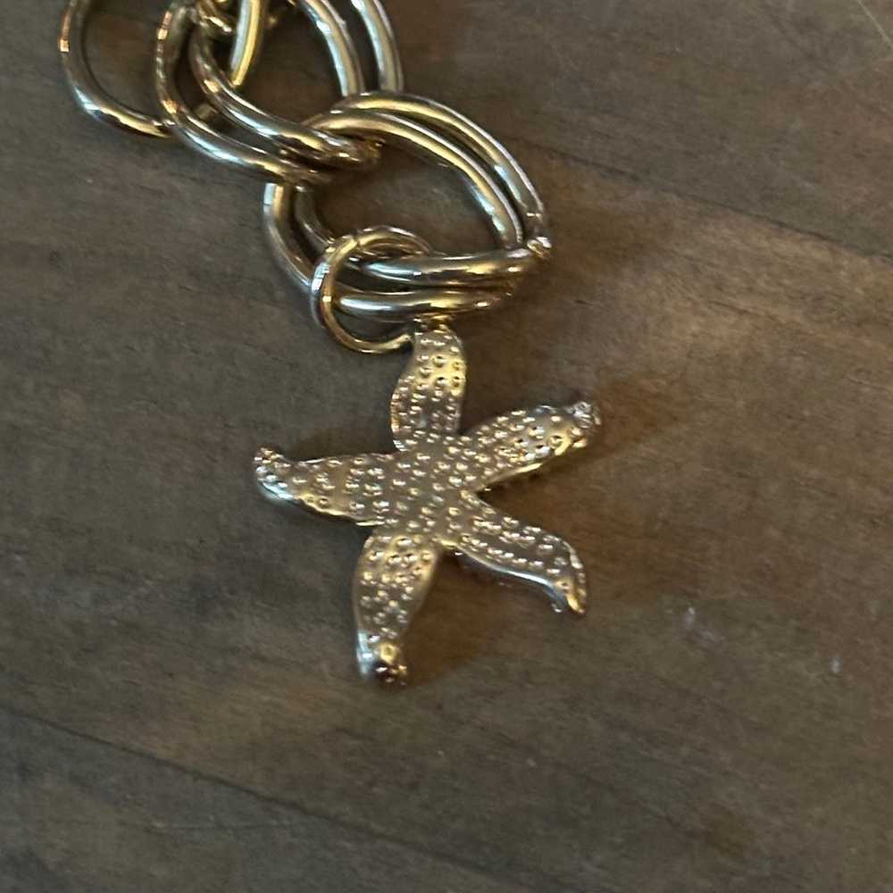 Vintage Rare Kenneth Jay Lane starfish chain belt - image 3