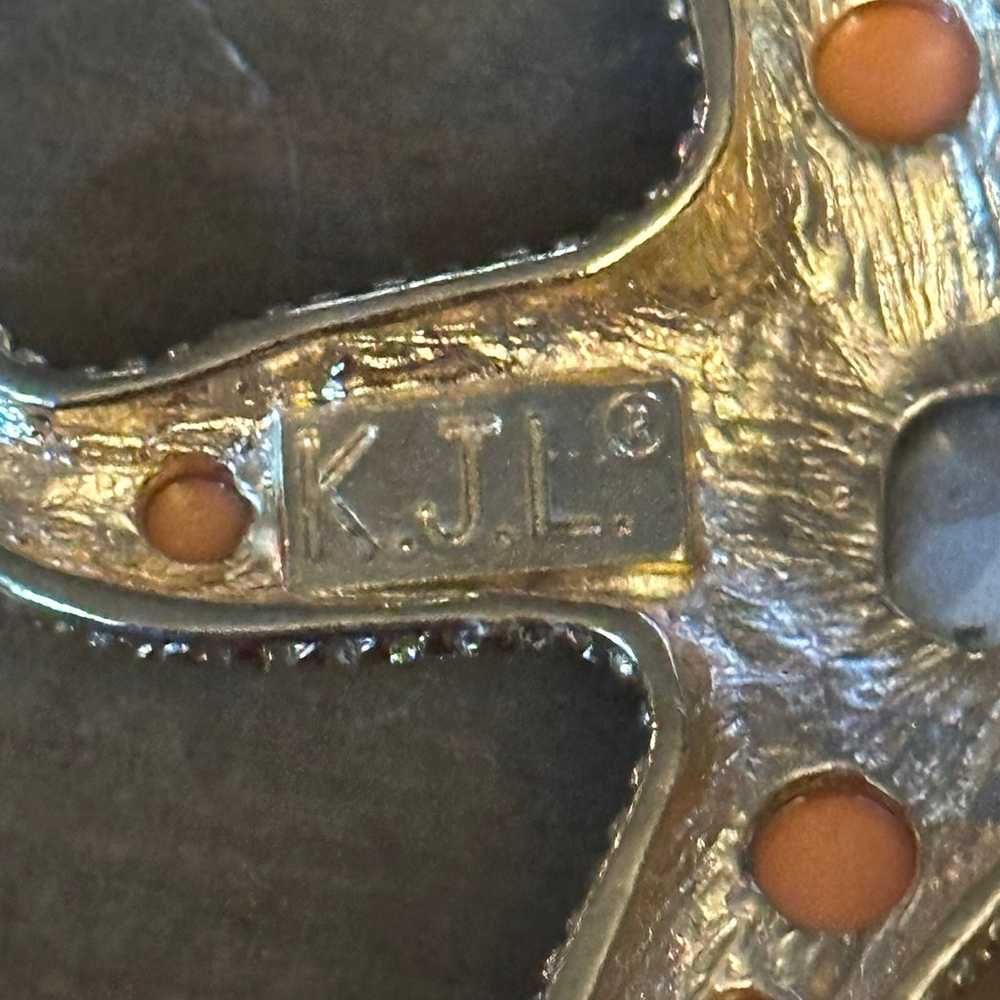 Vintage Rare Kenneth Jay Lane starfish chain belt - image 5