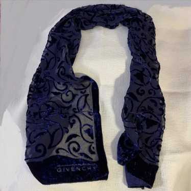 GIVENCHY RARE VINTAGE VELOUR SCARF AUTHENTIC