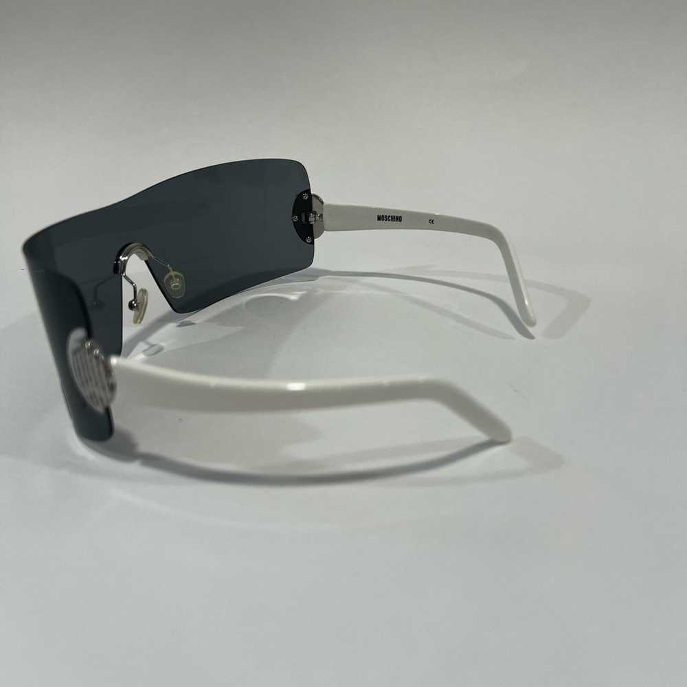 NWOT RARE Moschino Rimless Wrap Oversized Y2K Sun… - image 5