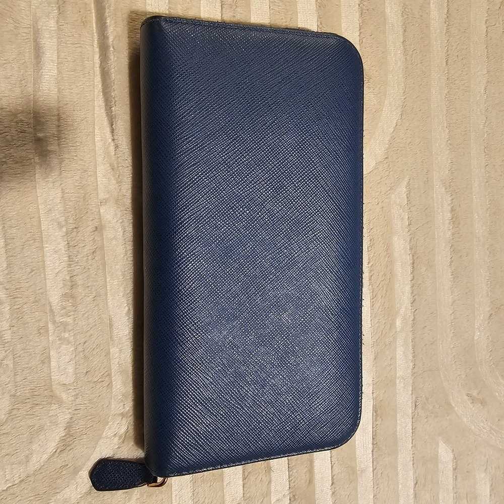 Authentic Prada Blue Zippy Wallet - image 2