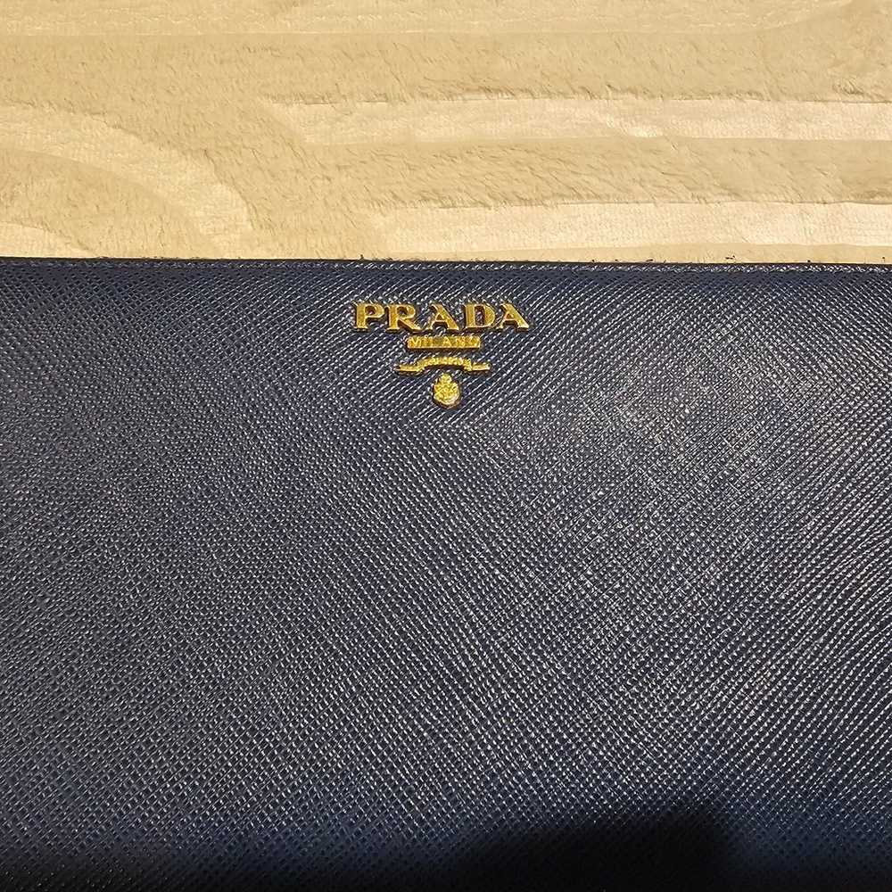 Authentic Prada Blue Zippy Wallet - image 3